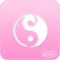 Yin & Yang Pink Power Stencil