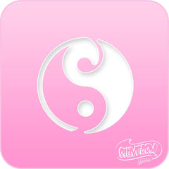 Yin & Yang Pink Power Stencil - Silly Farm Supplies