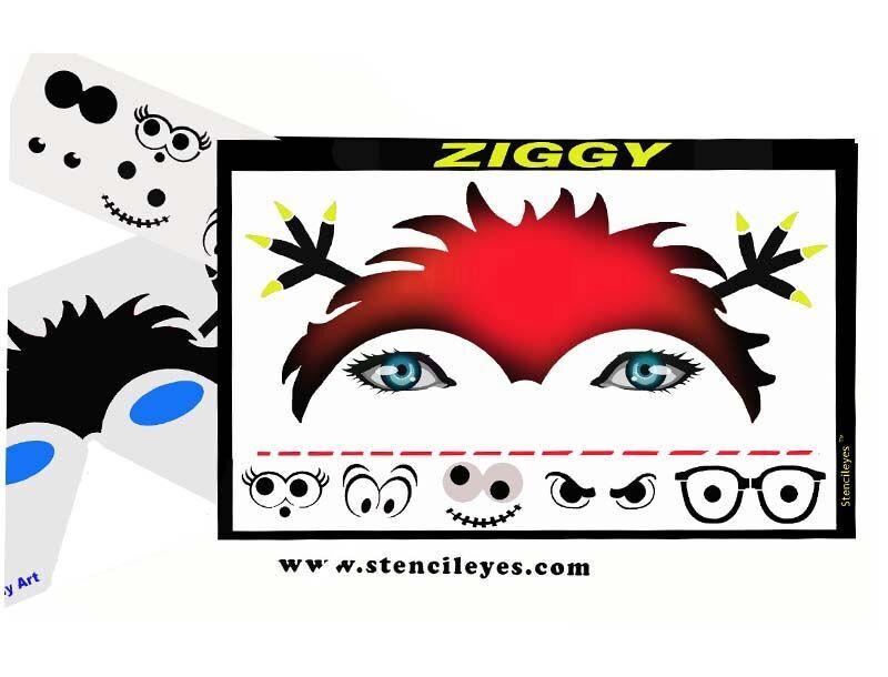 Ziggy Stencil Eyes Stencil - Silly Farm Supplies