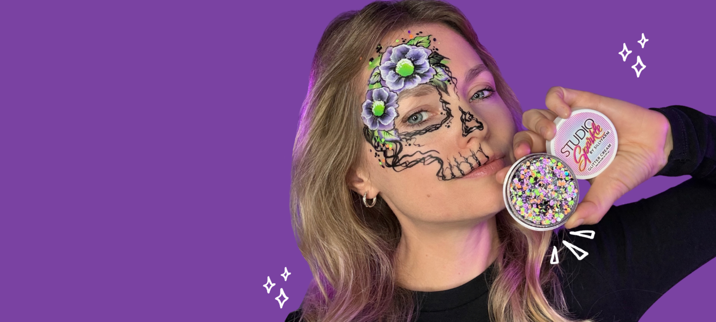 Halloween Shop is Open! Sugar skull face paint by Nataliia Stomarivska