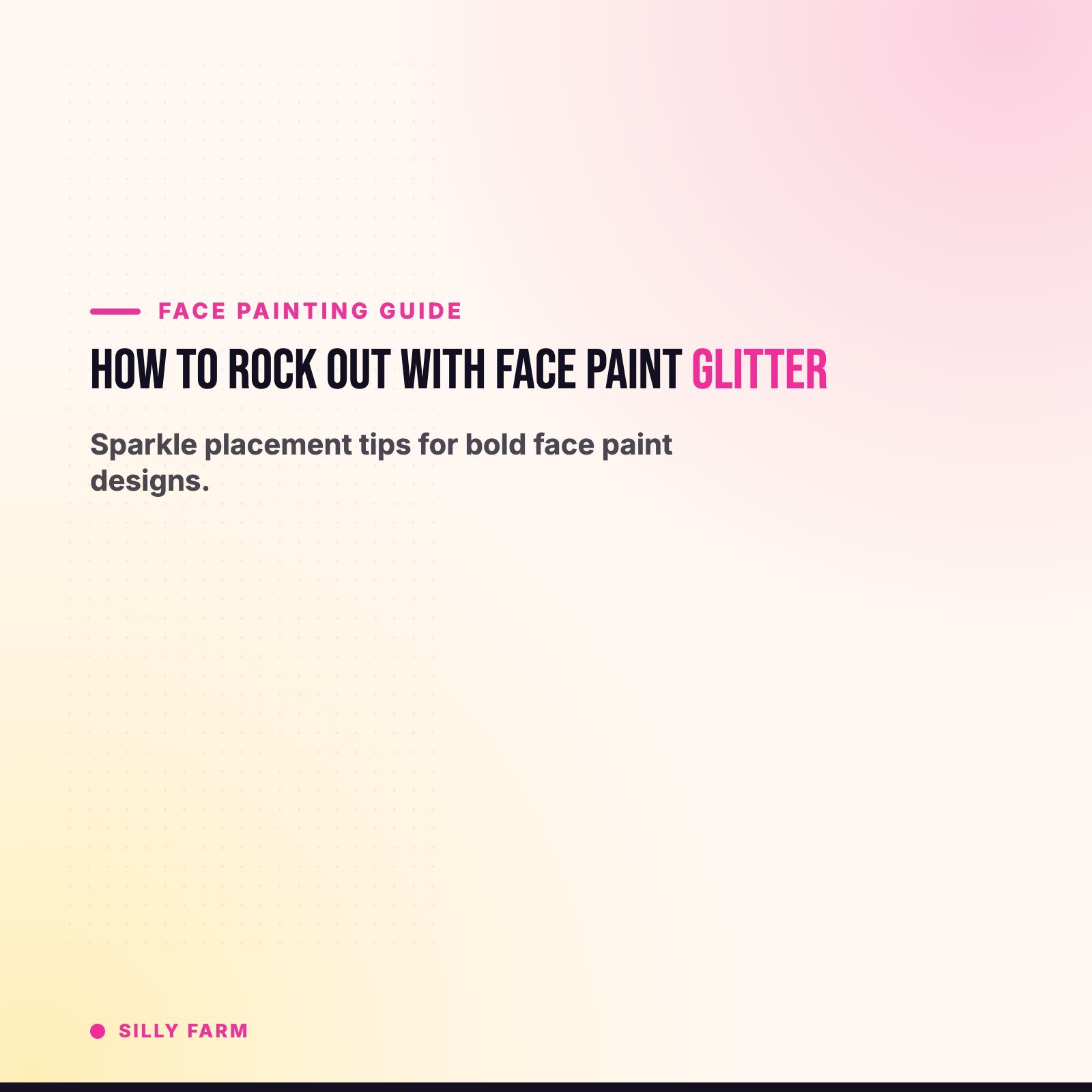 How to Rock Out With Face Paint Glitter